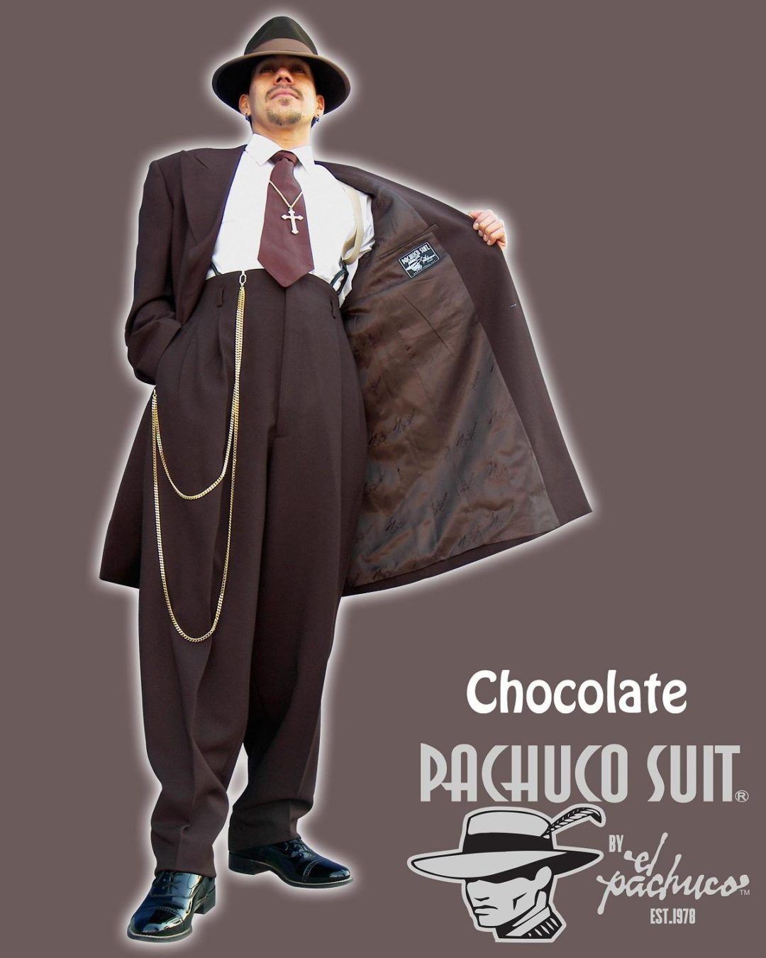 Custom Made: Chocolate Brown Zoot Suit | El Pachuco Zoot Suits