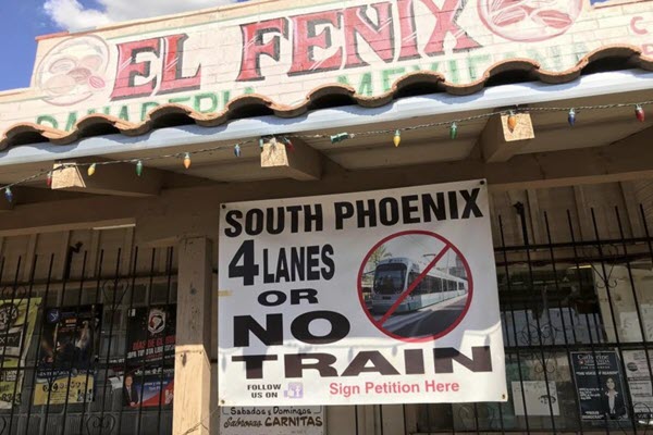 Low-income minority community debates Phoenix rail extension