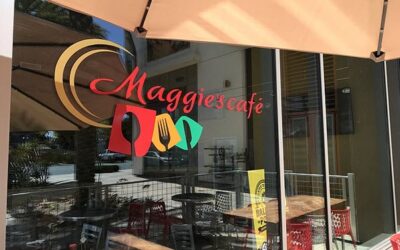Maggie’s Cafe: facing the AT-AT Walker legs of the Coronado Bay Bridge