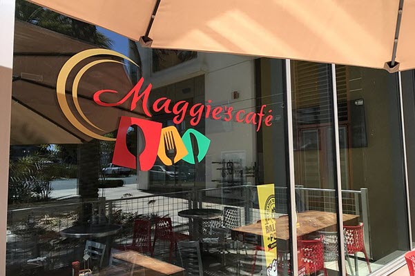 Maggie’s Cafe: facing the AT-AT Walker legs of the Coronado Bay Bridge
