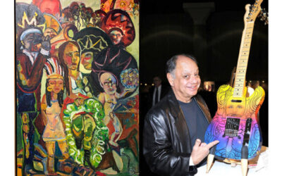 Misericordia in Dallas displays Mexican-American art with Cheech Marin Chicano guitars