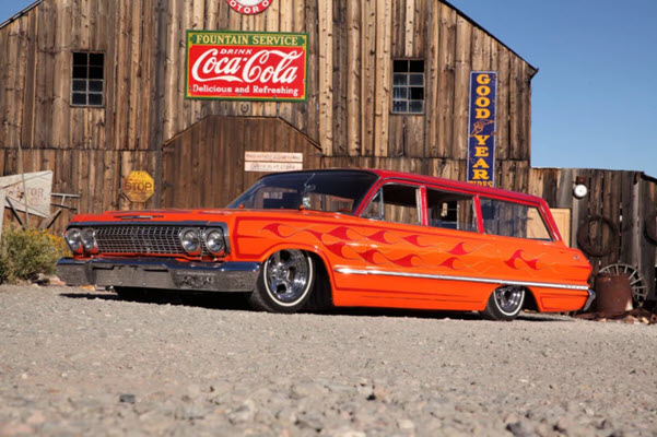 Candy Coated, Tangelo Dream – SoCal Kustom 1963 Chevy Impala Wagon