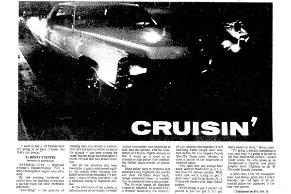 From the Archives: Cruising Highland in 1979