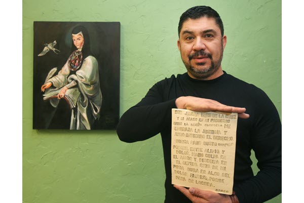 Artist Jesus Rivera holds one-man show at Hispanic chamber