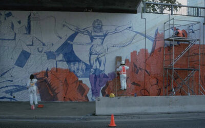 Whitewashed without Notice, Judy Baca’s Iconic Freeway Mural Is Being Fully Restored