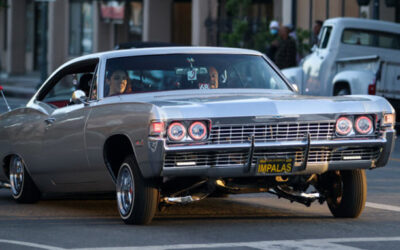 Lowriders, classic cars take over San Benito Street for the evening