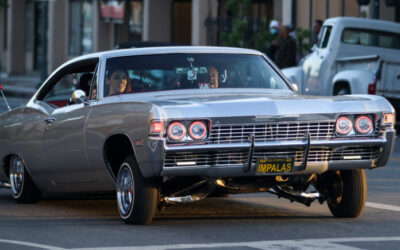 Lowriders, classic cars take over San Benito Street for the evening