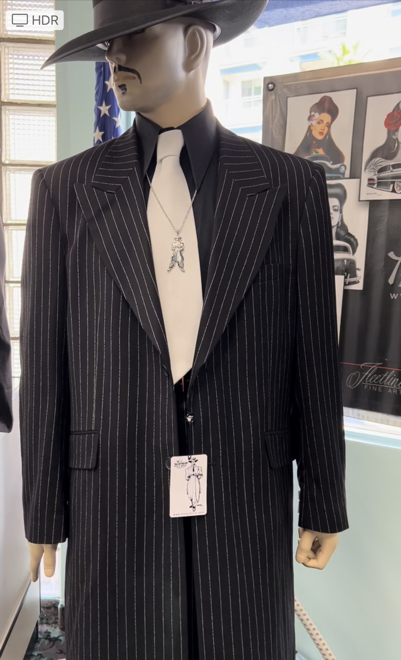 New Black Pinstripe Pachuco Suit | El Pachuco Zoot Suits