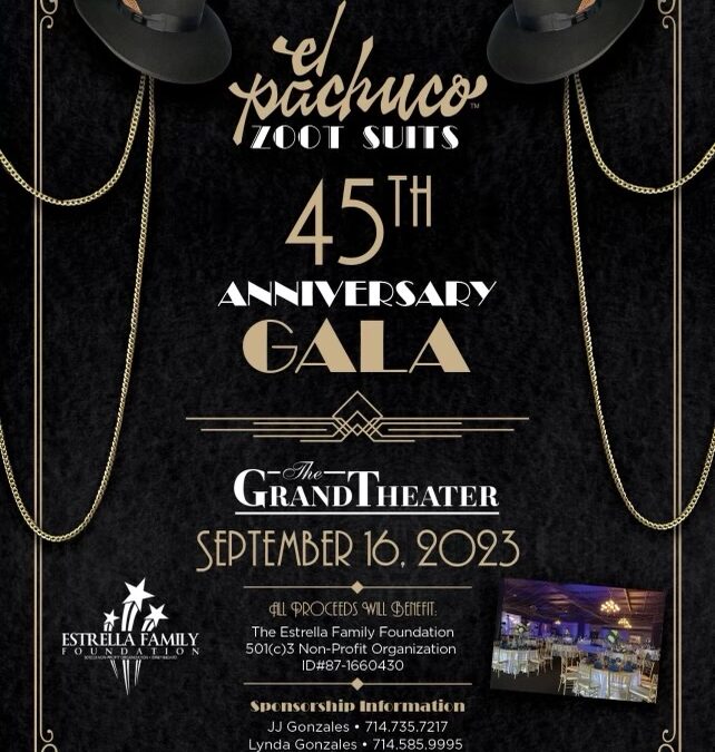 SAVE THE DATE to OUR 45th Anniversary Gala