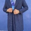 Navy Blue Pinstripe Pachuco Suit - Image 3