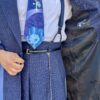 Navy Blue Pinstripe Pachuco Suit - Image 4