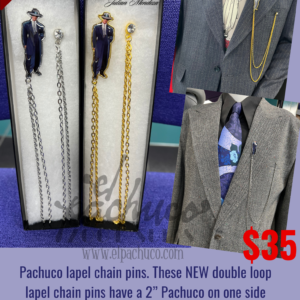 Pachuco Lapel Chain Pin